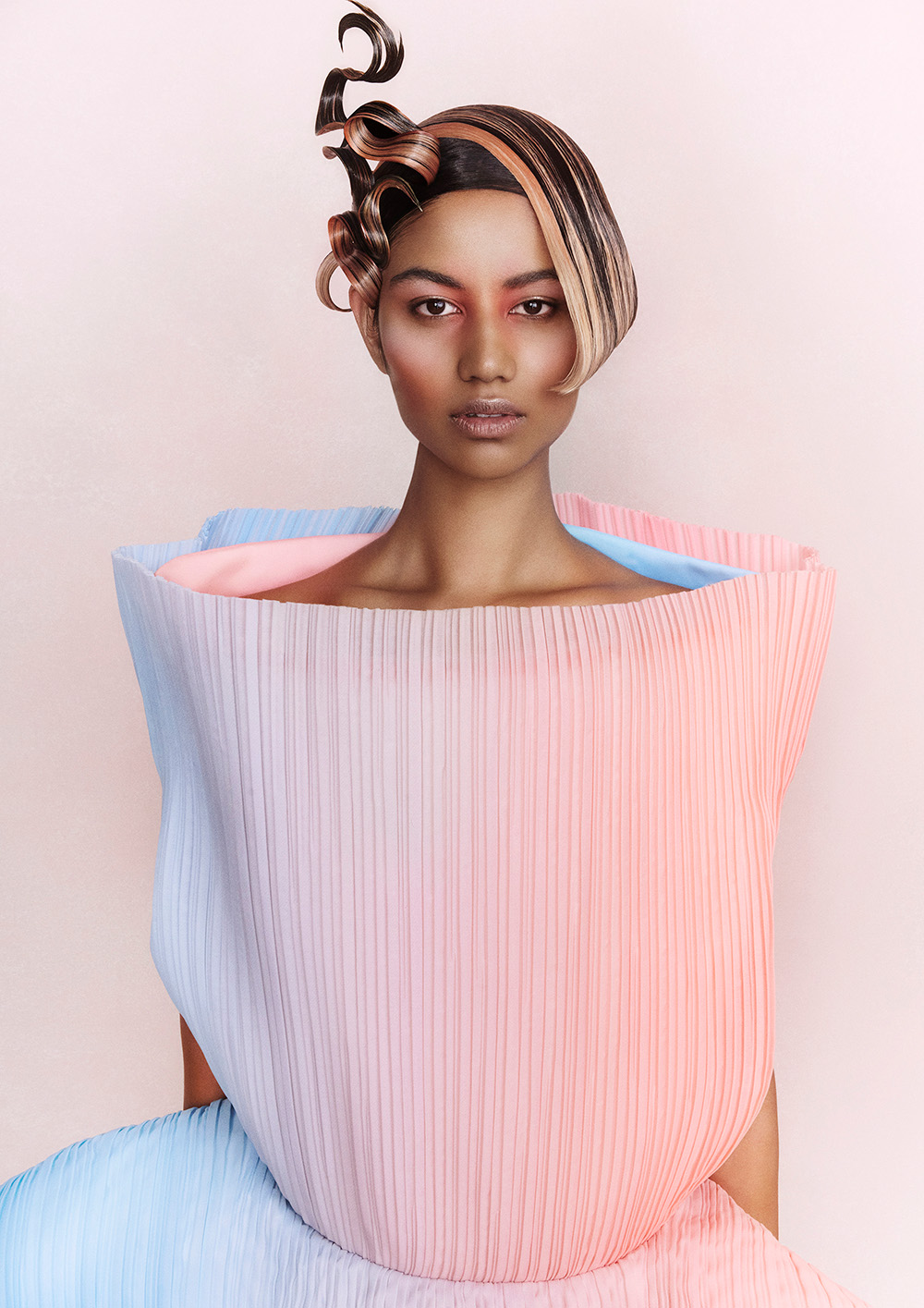 Sleek Sculptural Hair - Lauren McCowan - LUCID FUTURISM Collection